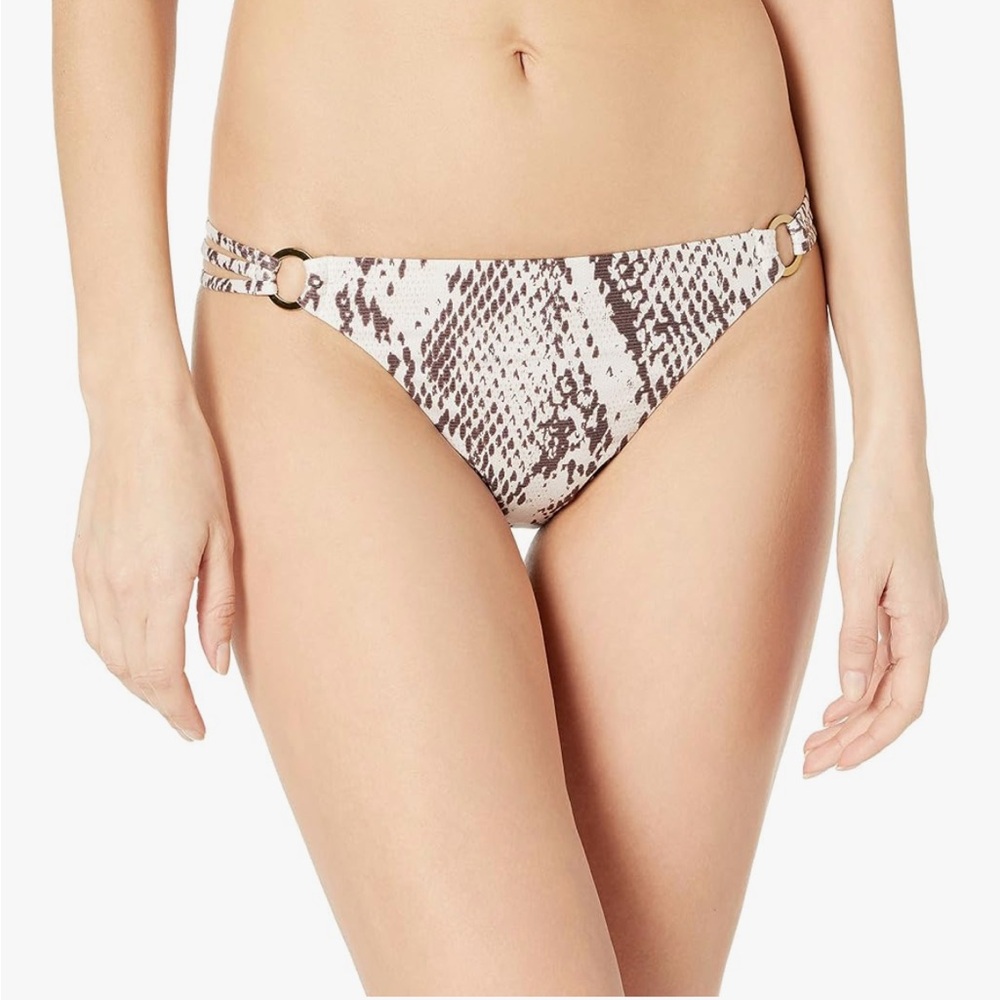BCBGMAXAZRIA Snakeskin Print Bikini Bottom